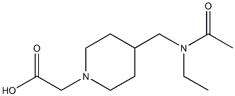 {4-[(Acetyl-ethyl-aMino)-Methyl]-piperidin-1-yl}-acetic acid Structure