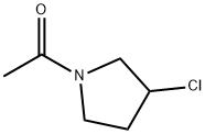 1-(3-Chloro-pyrrolidin-1-yl)-ethanone 结构式