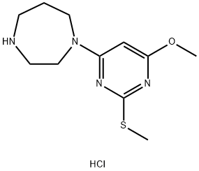 1-(6-Methoxy-2-Methylsulfanyl-pyriMidin-4-yl)-[1,4]diazepane hydrochloride Structure