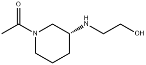 1-[(R)-3-(2-Hydroxy-ethylaMino)-piperidin-1-yl]-ethanone Structure