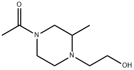 1-[4-(2-Hydroxy-ethyl)-3-Methyl-piperazin-1-yl]-ethanone 化学構造式