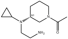 1-{(R)-3-[(2-AMino-ethyl)-cyclopropyl-aMino]-piperidin-1-yl}-ethanone,1354000-20-6,结构式