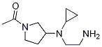 1-{3-[(2-AMino-ethyl)-cyclopropyl-aMino]-pyrrolidin-1-yl}-ethanone 结构式