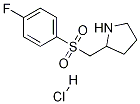 2-(4-Fluoro-benzenesulfonylMethyl)-pyrrolidine hydrochloride 化学構造式