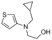 2-(Cyclopropyl-thiophen-3-ylMethyl-aMino)-ethanol Structure