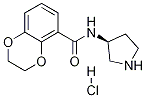 2,3-Dihydro-benzo[1,4]dioxine-5-carboxylic acid (S)-pyrrolidin-3-ylaMide hydrochloride Struktur