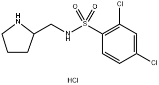 2,4-Dichloro-N-pyrrolidin-2-ylMethyl-benzenesulfonaMide hydrochloride Struktur
