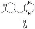 2-[1-(3-甲基-哌嗪-1-基)-乙基]-吡嗪盐酸盐 结构式