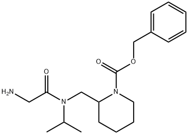 2-{[(2-AMino-acetyl)-isopropyl-aMino]-Methyl}-piperidine-1-carboxylic acid benzyl ester,1353960-11-8,结构式