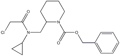 2-{[(2-Chloro-acetyl)-cyclopropyl-aMino]-Methyl}-piperidine-1-carboxylic acid benzyl ester|