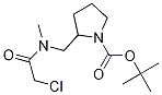 2-{[(2-Chloro-acetyl)-Methyl-aMino]-Methyl}-pyrrolidine-1-carboxylic acid tert-butyl ester 结构式