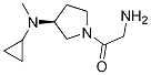 2-AMino-1-[(S)-3-(cyclopropyl-Methyl-aMino)-pyrrolidin-1-yl]-ethanone Structure