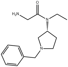 2-AMino-N-((R)-1-benzyl-pyrrolidin-3-yl)-N-ethyl-acetaMide Structure