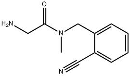 2-AMino-N-(2-cyano-benzyl)-N-Methyl-acetaMide,1353954-91-2,结构式