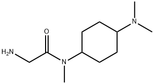 2-AMino-N-(4-diMethylaMino-cyclohexyl)-N-Methyl-acetaMide 化学構造式