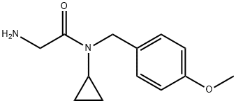 2-氨基-N-环丙基-N-(4-甲氧基苄基)乙酰胺, 1178260-61-1, 结构式