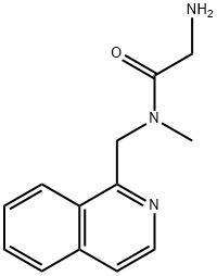 2-アミノ-N-イソキノリン-1-イルメチル-N-メチルアセトアミド 化学構造式
