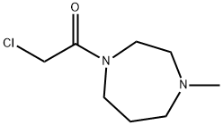 2-Chloro-1-(4-Methyl-[1,4]diazepan-1-yl)-ethanone 化学構造式