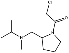 2-Chloro-1-{2-[(isopropyl-Methyl-aMino)-Methyl]-pyrrolidin-1-yl}-ethanone 化学構造式