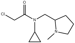 2-Chloro-N-cyclopropyl-N-(1-Methyl-pyrrolidin-2-ylMethyl)-acetaMide 结构式