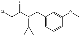 2-Chloro-N-cyclopropyl-N-(3-Methoxy-benzyl)-acetaMide 结构式