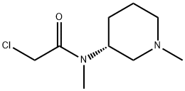 2-Chloro-N-Methyl-N-((R)-1-Methyl-piperidin-3-yl)-acetaMide Struktur