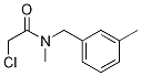 2-氯-N-甲基-N-(3-甲基苄基)乙酰胺, 39096-52-1, 结构式