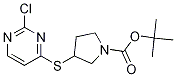 3-(2-Chloro-pyriMidin-4-ylsulfanyl)
-pyrrolidine-1-carboxylic acid tert
-butyl ester Structure