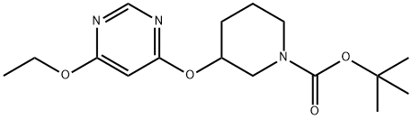 3-(6-Ethoxy-pyriMidin-4-yloxy)-piperidine-1-carboxylic acid tert-butyl ester Structure