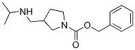 3-(IsopropylaMino-Methyl)-pyrrolidine-1-carboxylic acid benzyl ester 化学構造式