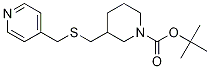 3-(Pyridin-4-ylMethylsulfanylMethyl
)-piperidine-1-carboxylic acid tert
-butyl ester Structure