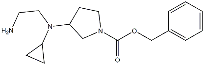 3-[(2-AMino-ethyl)-cyclopropyl-aMino]-pyrrolidine-1-carboxylic acid benzyl ester,1353957-69-3,结构式