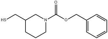 3-MercaptoMethyl-piperidine-1-carboxylic acid benzyl ester 结构式