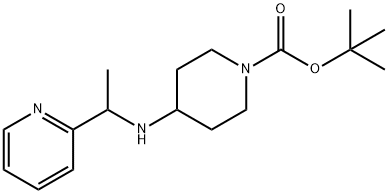 4-(1-Pyridin-2-yl-ethylaMino)-piperidine-1-carboxylic acid tert-butyl ester Structure