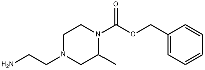 4-(2-AMino-ethyl)-2-Methyl-piperazine-1-carboxylic acid benzyl ester Structure