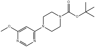 4-(6-Methoxy-pyriMidin-4-yl)-piperazine-1-carboxylic acid tert-butyl ester Structure