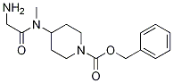 4-[(2-AMino-acetyl)-Methyl-aMino]-piperidine-1-carboxylic acid benzyl ester Struktur