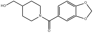 苯并[1,3]二氧杂环戊烯-5-基-(4-羟甲基哌啶-1-基)-甲酮, 1082811-94-6, 结构式