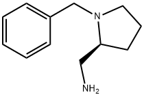 (2S)-1-ベンジルピロリジン-2α-メタンアミン 化学構造式