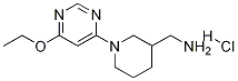 C-[1-(6-Ethoxy-pyriMidin-4-yl)-piperidin-3-yl]-MethylaMine hydrochloride Struktur