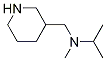 Isopropyl-Methyl-piperidin-3-ylMethyl-aMine 化学構造式