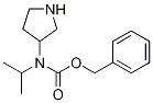 Isopropyl-pyrrolidin-3-yl-carbaMic acid benzyl ester Struktur