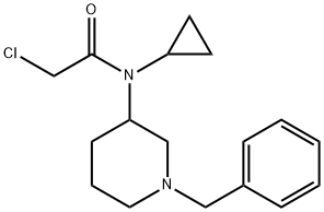 N-(1-Benzyl-piperidin-3-yl)-2-chloro-N-cyclopropyl-acetaMide Struktur