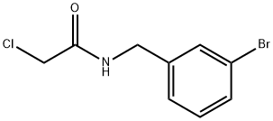 N-(3-BroMo-benzyl)-2-chloro-acetaMide 化学構造式