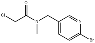 N-(6-BroMo-pyridin-3-ylMethyl)-2-chloro-N-Methyl-acetaMide Structure