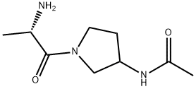 N-[1-((S)-2-AMino-propionyl)-pyrrolidin-3-yl]-acetaMide 化学構造式