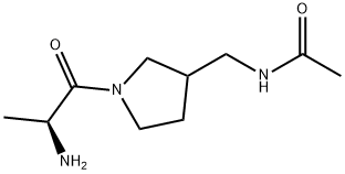 N-[1-((S)-2-AMino-propionyl)-pyrrolidin-3-ylMethyl]-acetaMide,1354033-49-0,结构式