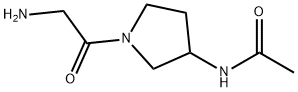 N-[1-(2-AMino-acetyl)-pyrrolidin-3-yl]-acetaMide 结构式