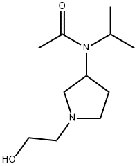 N-[1-(2-Hydroxy-ethyl)-pyrrolidin-3-yl]-N-isopropyl-acetaMide Structure