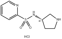 Pyridine-2-sulfonic acid (S)-pyrrolidin-3-ylaMide hydrochloride Structure